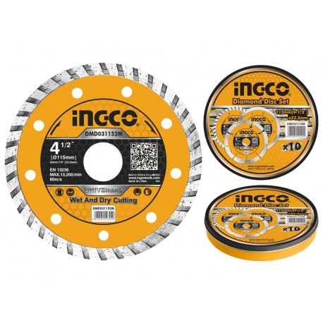 DISCO DIAMANTATO TURBO 115MM BOX 10 PEZZI