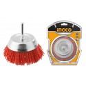 SPAZZOLA A TAZZA CON FILO ONDULATO NYLON E GAMBO D.75 MM BL