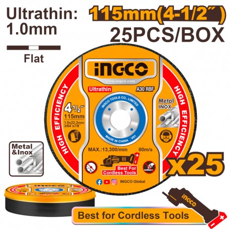 SET 25 DISCHI DA TAGLIO PER SMERIGLIATRICI METALLO E INOX