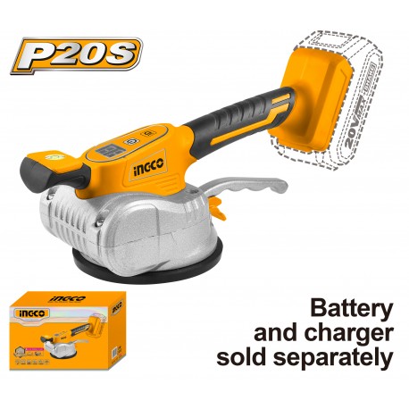 VENTOSA VIBRANTE A BATTERIA 20V PER PIASTRELLE NUDA