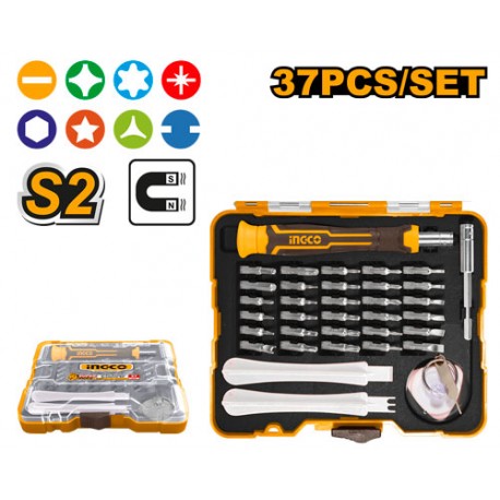 SET 37PZ CACCIAVITI DI PRECISIONE CON BIT MAGNETICI