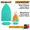 SET 60 PEZZI CARTE ABRASIVE P40-P120 PER CPSLI2014-FS3216