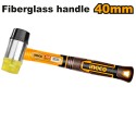 MARTELLO GOMMA NERA E PLASTICA IMP\VETROR. D40MM