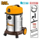ASPIRAPOLVERE-LIQUIDI INOX 1400W 30LT