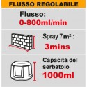 AEROGRAFO SPRAY 800ML/MIN A BATTERIA - NUDO