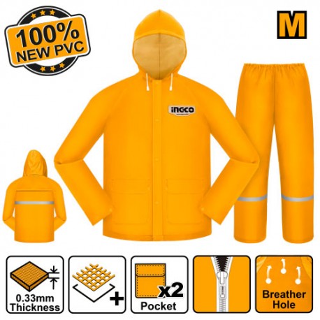 COMPLETO IMPERMEABILE GIALLO MIS. M