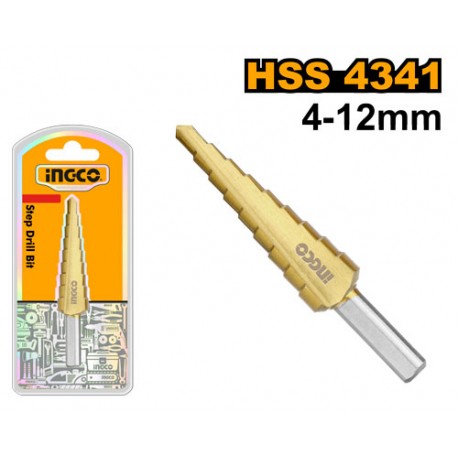 PUNTA TRAPANO A GRADINO 4-12MM