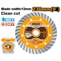 DISCO DIAMANTATO TURBO CORONA CONTINUA 230MM