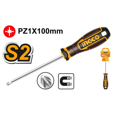CACCIAVITE POZIDRIV 100MM MAGNETICO