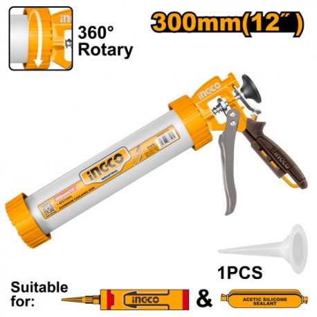 PISTOLA PER SILICONE IN ALLUMINIO 308MM