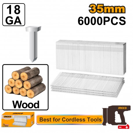 CHIODI DA 35MM 18GA 6.000PZ PER LEGNO