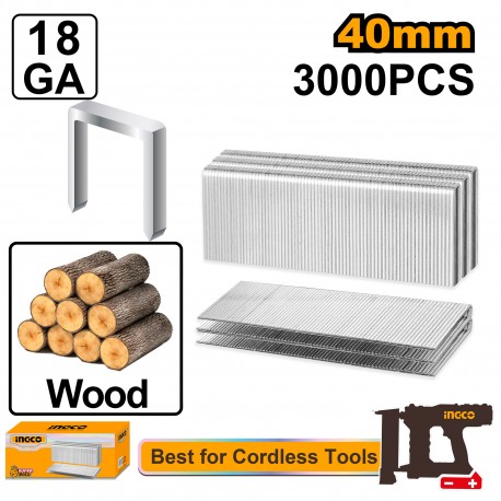 PUNTI AD ARCO DA 40MM 1,25X1,0MM PER LEGNO