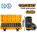 SET 10 PZ BUSSOLE PROFONDE A IMPULSI 1/2" 10-24 L.78 MM