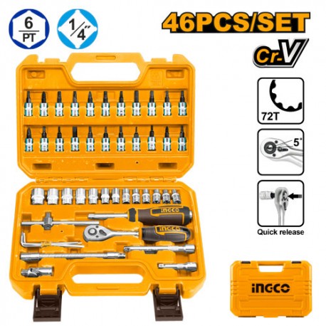 SET VALIGETTA CON 42 PZ BUSSOLOTTI DA 1/4"