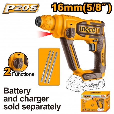 MARTELLO DEMOLITORE A BATTERIA 16MM 20V NUDO