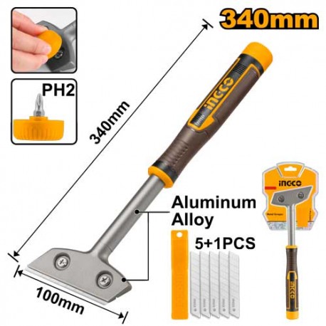 RASCHIETTO IN METALLO 340MM CON 6 LAME
