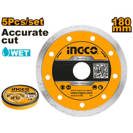 DISCO DIAMANTATO 180MM A UMIDO BOX 5 PEZZI