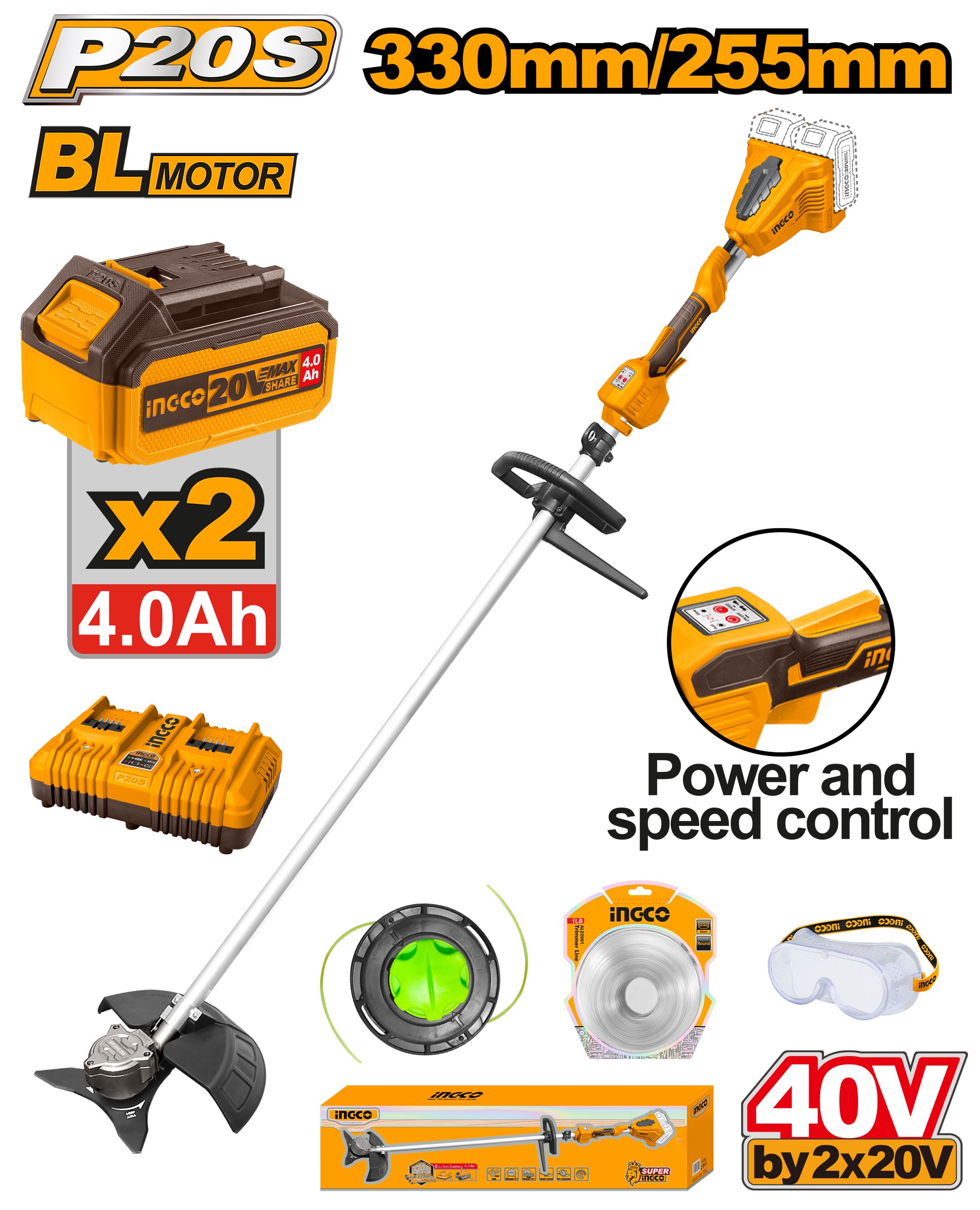 Newton Decespugliatore a batteria 40V Newton Decespugliatore a batteria 40V