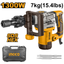 MARTELLO DEMOLITORE 1300W CON 2 SCALPELLI