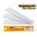 SET 10 LAME RICAMBIO CUTTER 18X100MM