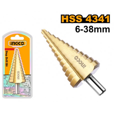 PUNTA TRAPANO A GRADINO 6-38MM