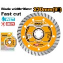 DISCO DIAMANTATO TURBO CORONA CONTINUA 230MM