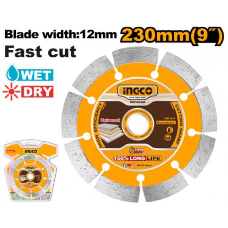 DISCO DIAMANTATO 230MM-LAMA 12MM