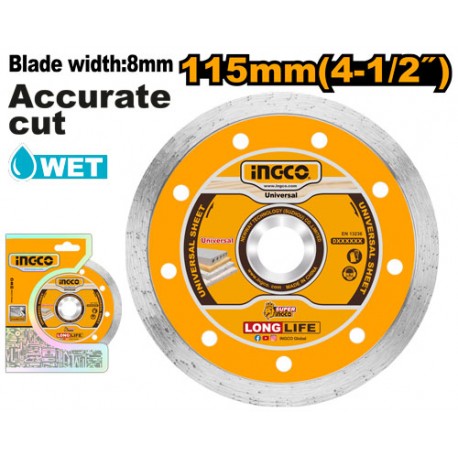 DISCO DIAMANTATO 115MM A UMIDO LAMA 8MM