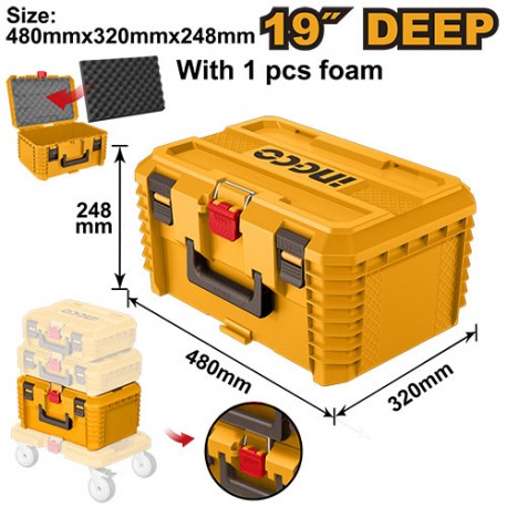 CASSETTA DEGLI ATTREZZI IMPILABILE 19"