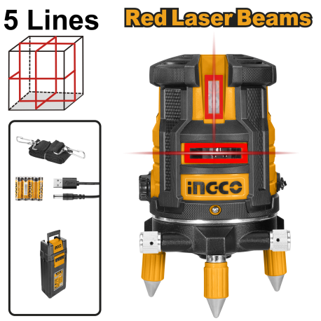 LIVELLA LASER AUTOREG.0-30M (RAGGIO ROSSO)