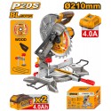 TRONCATRICE DISCO D210MM CON 2 BATTERIE E CARICABATTERIA