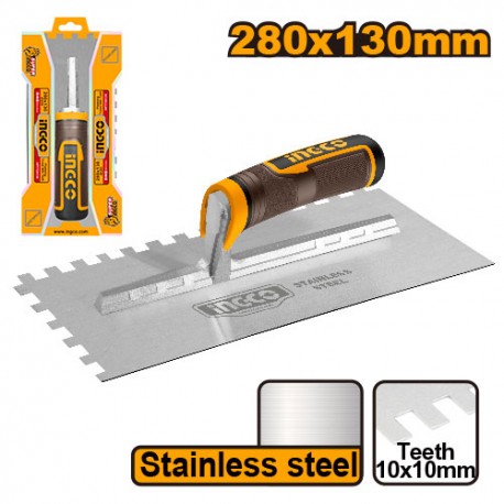 FRATTONE INTONACO DENTELLATO INOX 280X130MM