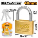 LUCCHETTO AD ARCO OTTONE 40MM