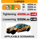 AVVITATORE AD IMPULSI BRUSHLESS 400N.M CON 2BATTERIE 2AH