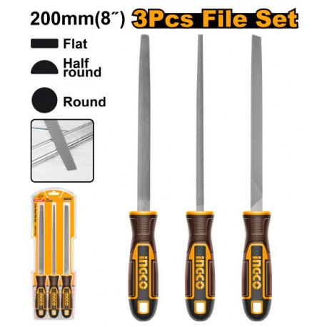 SET 3 LIME PER ACCIAIO