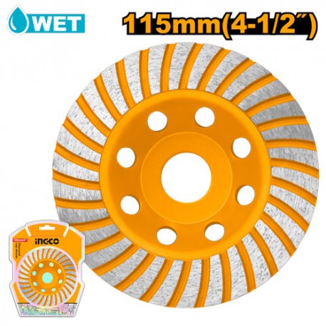 DISCO SEGMENTATO TURBO A TAZZA 115MM