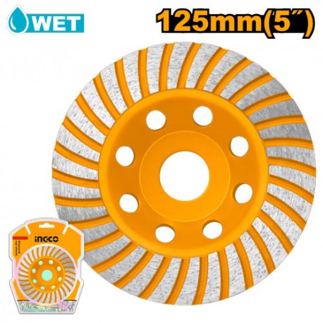 DISCO SEGMENTATO TURBO A TAZZA 125MM