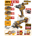 KIT COMBO PROFESSIONALE 20V 2 IN 1 (EAN)