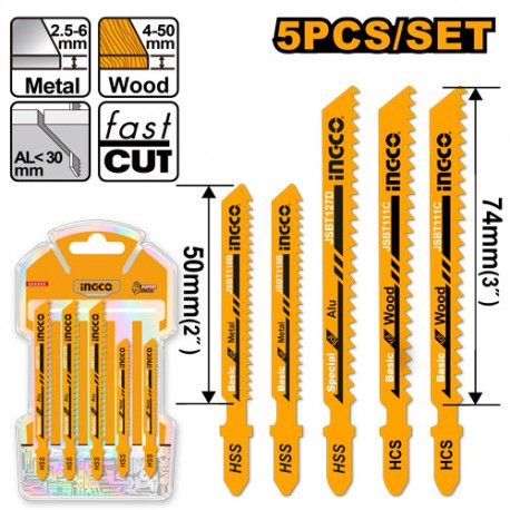 SET LAME RICAMBIO PER ALLUMINIO - METALLO - LEGNO