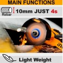 MINI SMERIGLIATRICE 76MM CON 3 DISCHI ABRASIVI E VALIGETTA