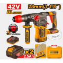 MARTELLO DEMOLITORE 42V BRUSHLESS A BATTERIA 3 FUNZ.