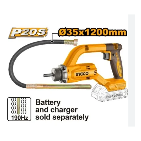 VIBRATORE PER CALCESTRUZZO 20V D 35X1200MM NUDO