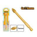 PUNTA DA TRAPANO PER PIASTRELLE E VETRO 6X74MM