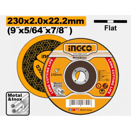 DISCO ABRASIVO PER METALLI 230x2mm