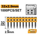 SET 1000PZ CHIODI IN ACCIAIO 32X2,9MM