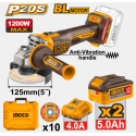 SMERIGLIATTRICE ANGOLARE 1200W C/10 DISCHI E VALIGETTA