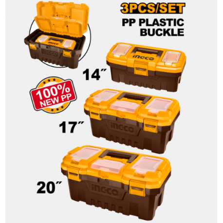 SET 3PZ CASSETTA PORTA ATTREZZI 14/17/20POLL