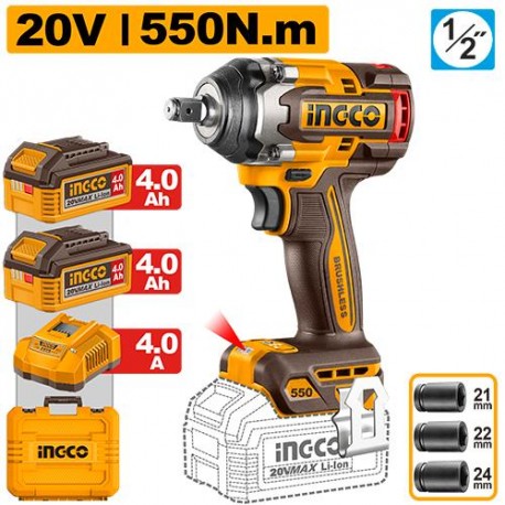 AVVITATORE AD IMPULSI 550N.M C/BATTERIA