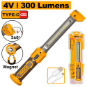 LAMPADA DA LAVORO 300LUMENS RICARICABILE